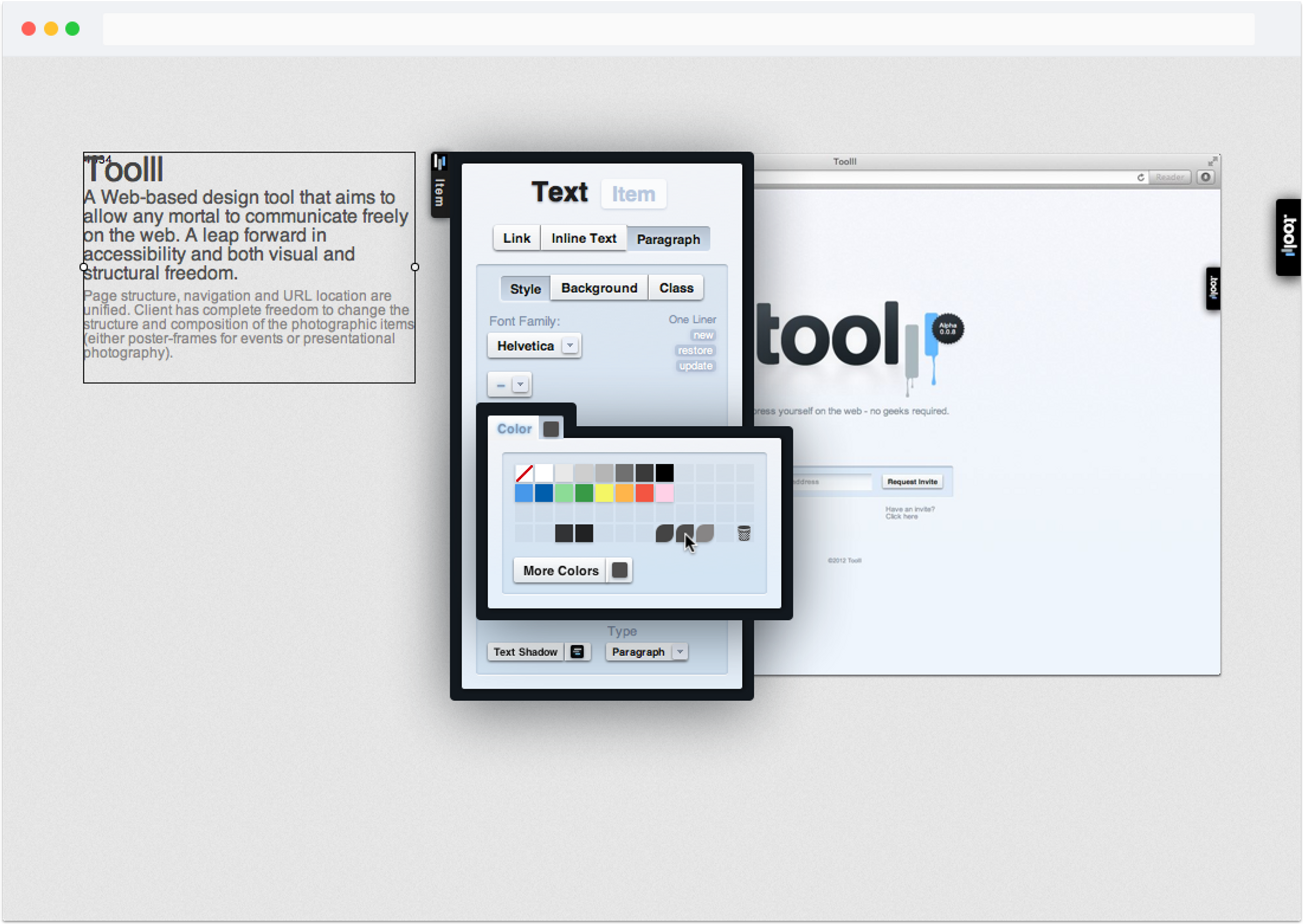 Digital product design and development for “Toolll”